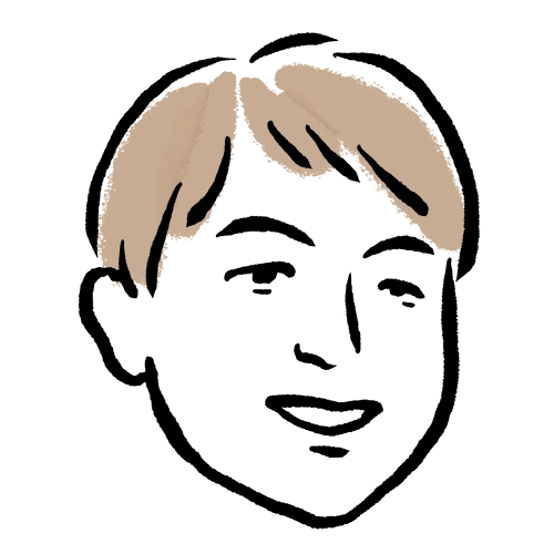 丸田氏の似顔絵